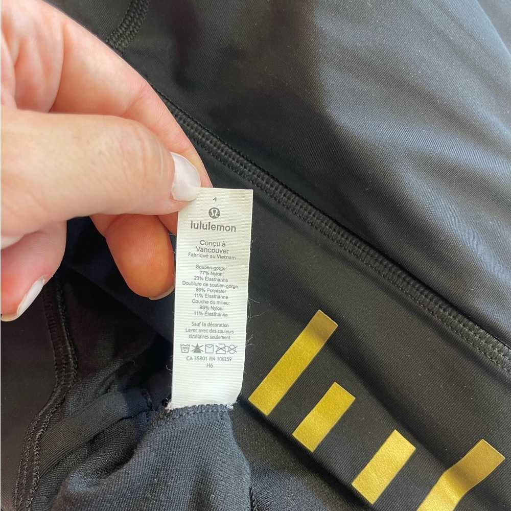 Lululemon Energy Bra High Neck Long Line Zip Special Edition sz 4 - Picture 10 of 11